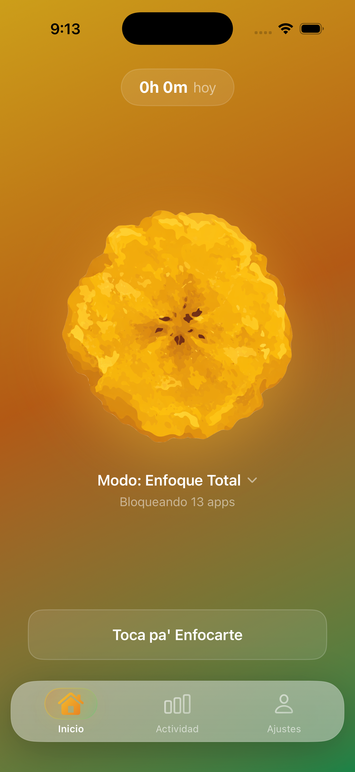 Patacon App - Modo Enfoque Total